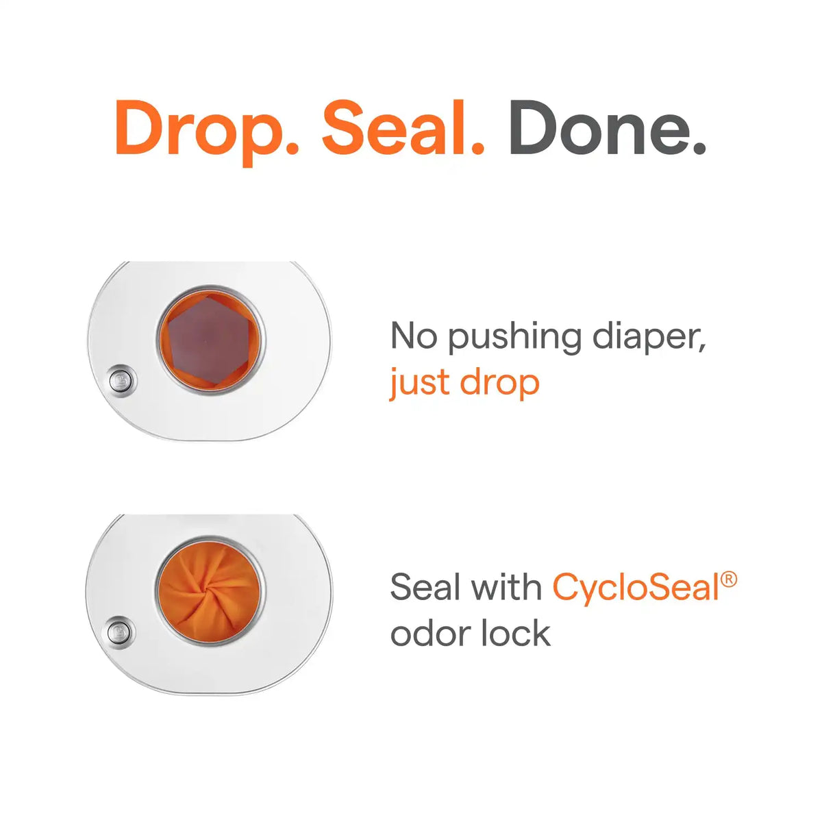 CycloSeal® Step Pro™ Diaper Pail
